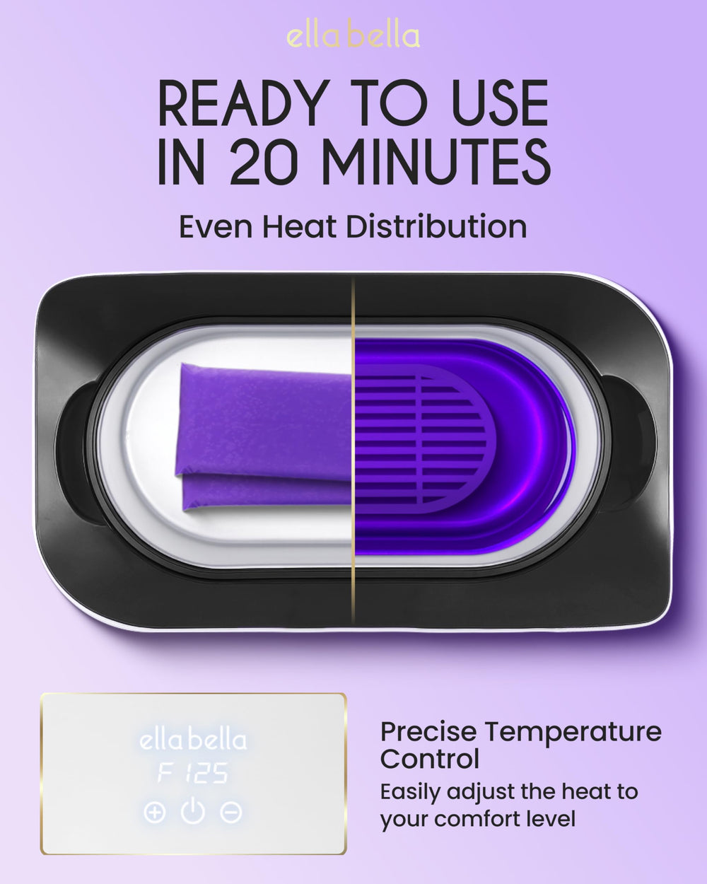 ELLA BELLA mitts and booties on hands and feet retaining heat for longer treatment benefit