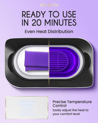 ELLA BELLA mitts and booties on hands and feet retaining heat for longer treatment benefit