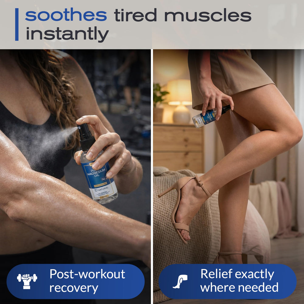 Ella & Eden applied to feet illustrating soothing post-activity comfort
