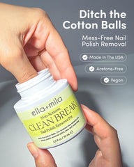 ella+mila open pot with visible sponge to show easy dip-and-twist removal benefit