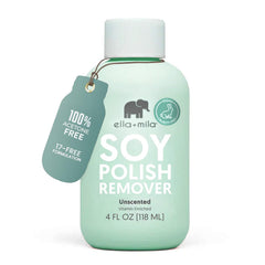 ella+mila front packaging showing bottle and label, clear view for shoppers