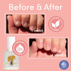 ella+mila application on child nail showing supervised use benefits