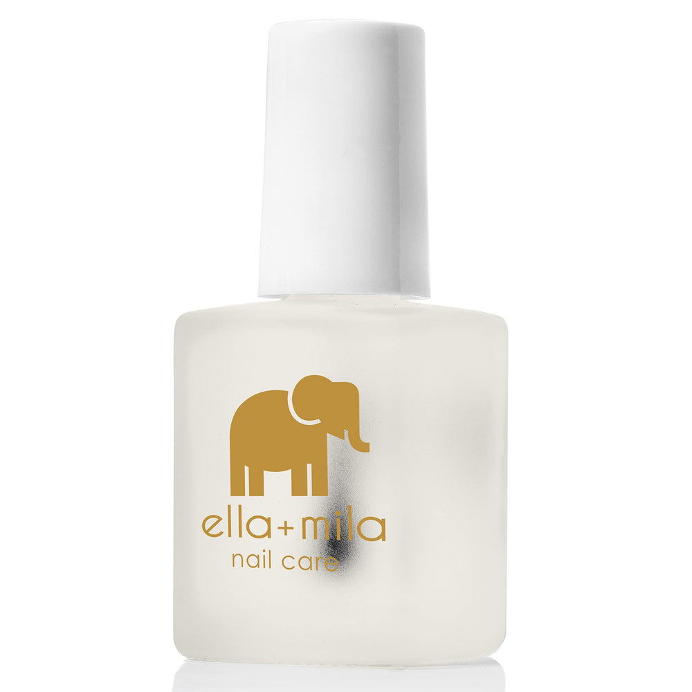 ella+mila polish layered over colored manicure preserving color