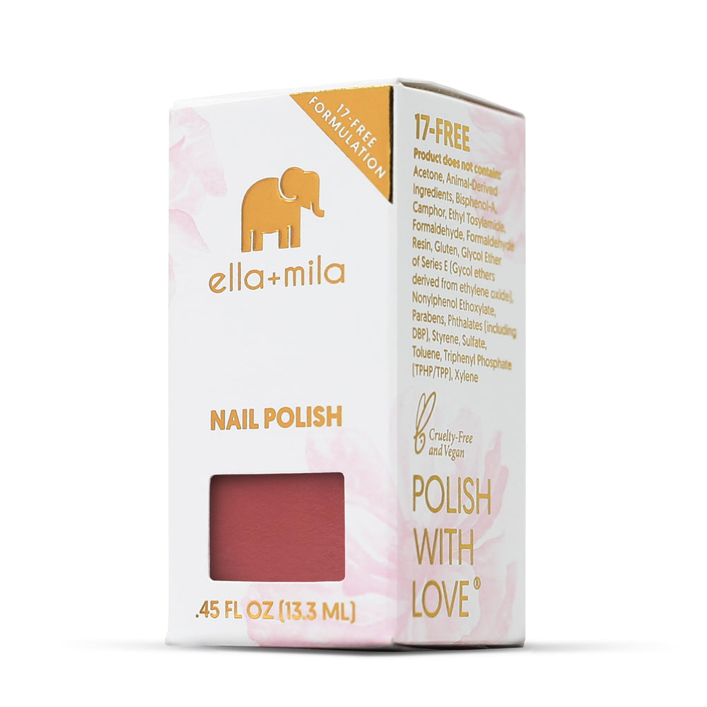 ella+mila bottle in gift arrangement highlighting cruelty-free appeal