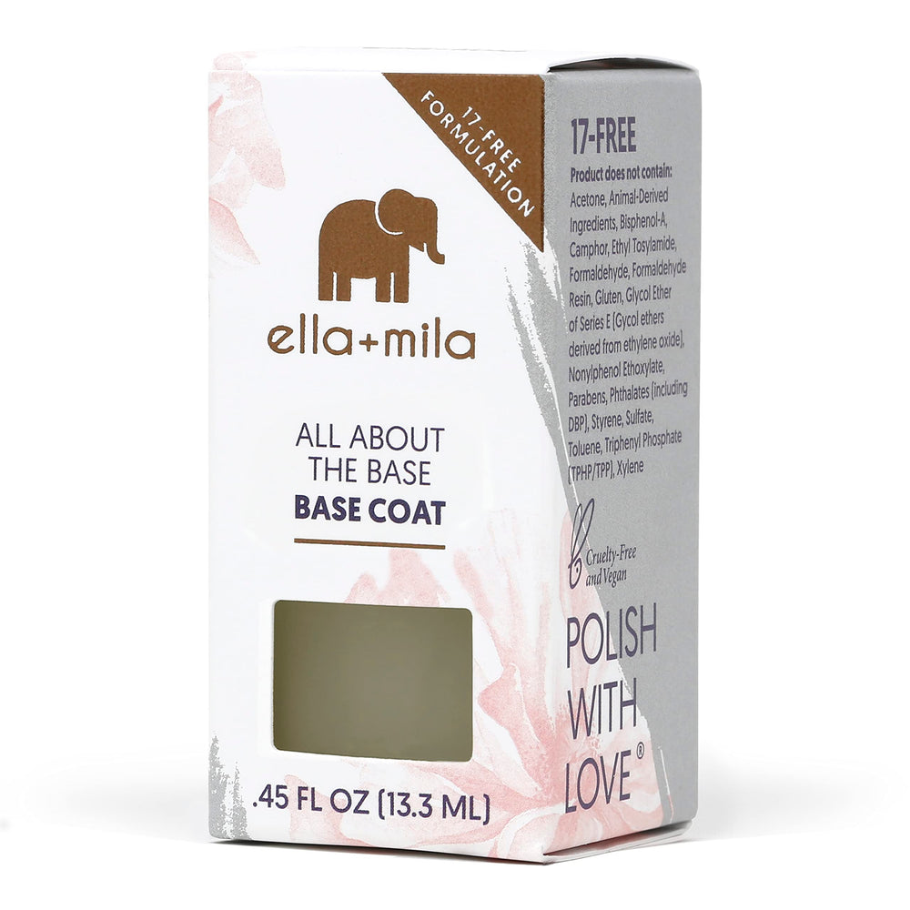 ella+mila hand lifestyle shot demonstrating natural-looking, long-lasting finish