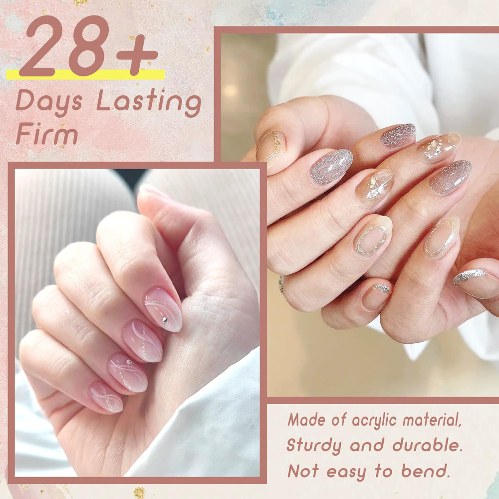 ELLEWIN detail view of coffin nail tip edge for modern tapered styling