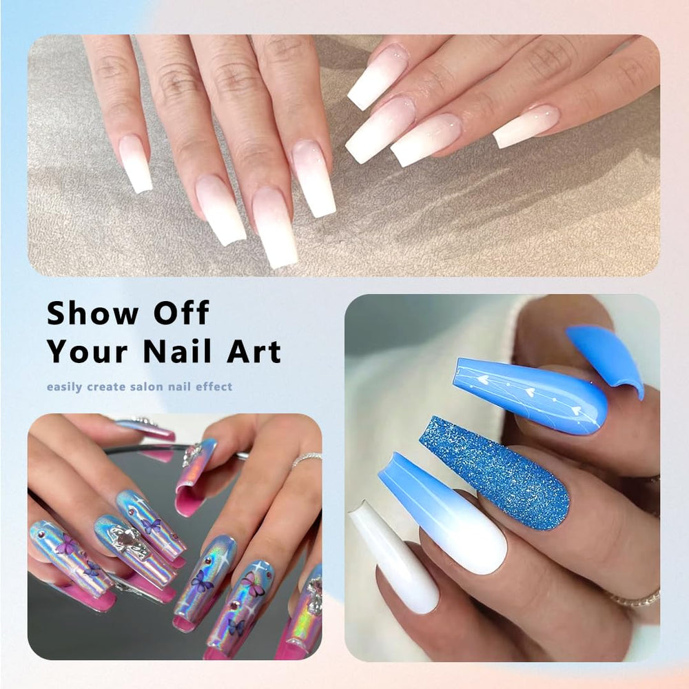 ELLEWIN hand holding tips with size comparison showing quantity and scale benefit