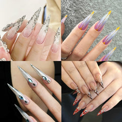 ELLEWIN tips arranged on a vanity table highlighting kit convenience for DIY nails