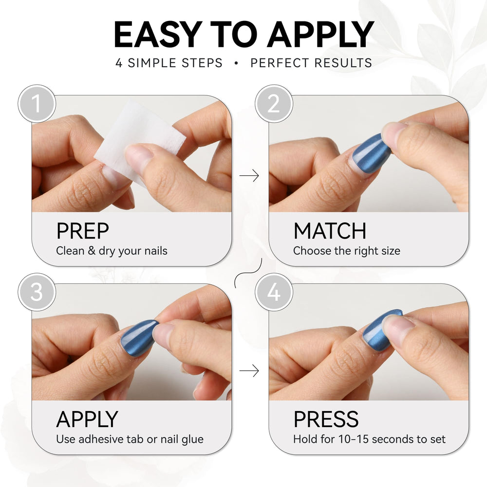 ELLEWIN lifestyle image of woman wearing nails demonstrating polished look