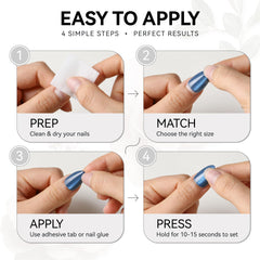 ELLEWIN lifestyle image of woman wearing nails demonstrating polished look