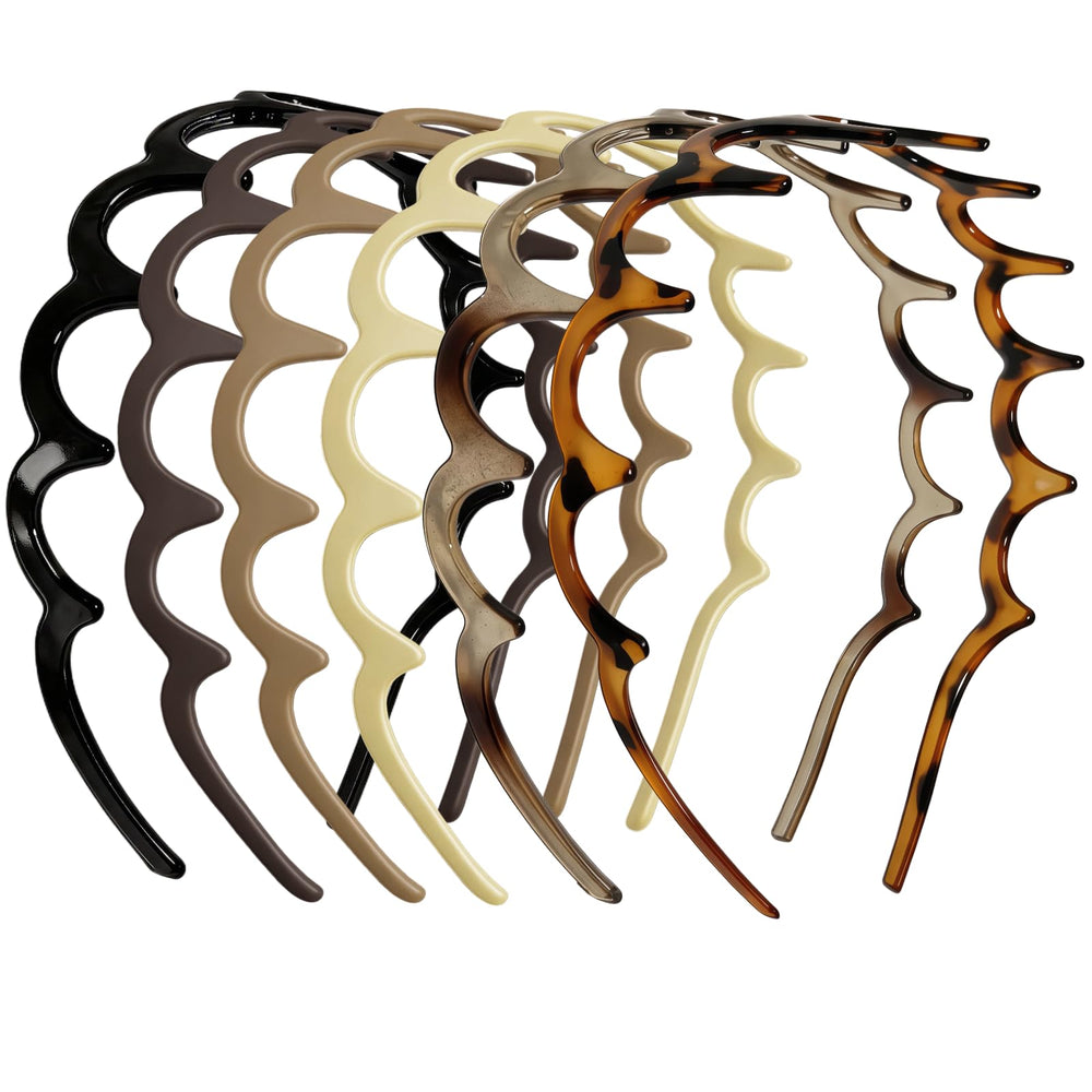 ELLOPH front view of six-pack headbands showing colors and packaging, quick outfit matching