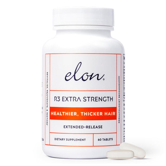 Elon front packaging showing label and benefits for confident shelf appeal