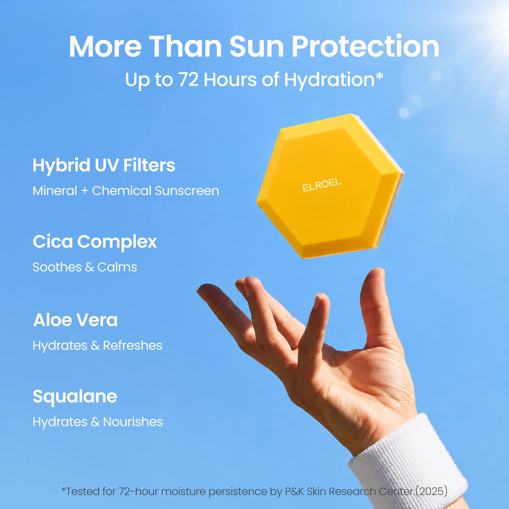 ELROEL cushion splashed with water showing 80-minute water resistance benefit