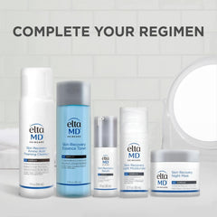 EltaMD toner on cotton pad demonstrating gentle application and impurity removal