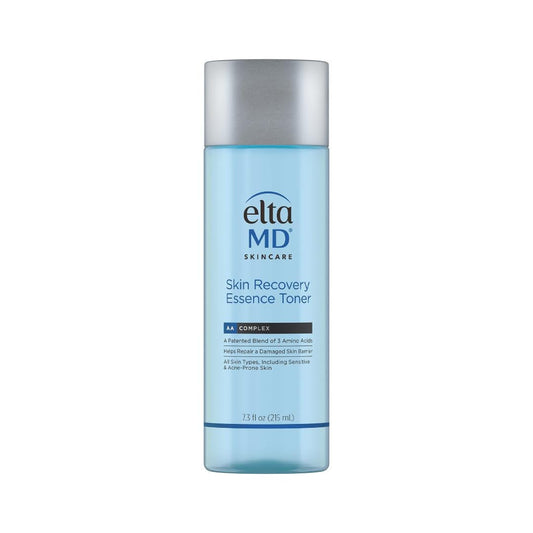EltaMD front bottle of Skin Recovery Essence showing packaging and calm benefit