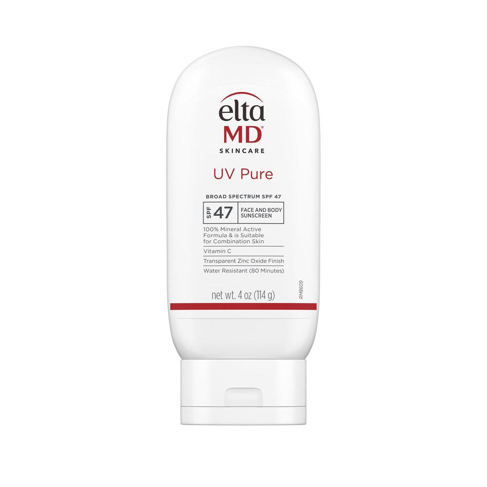 EltaMD front packaging showing SPF 47 and benefits for quick recognition