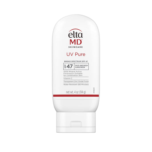 EltaMD front packaging showing SPF 47 and benefits for quick recognition
