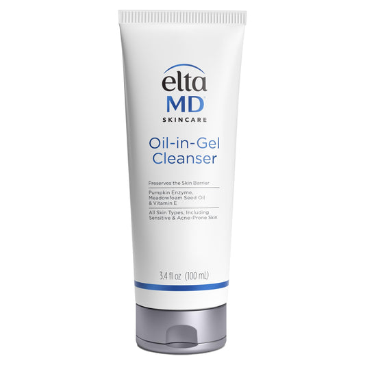 EltaMD front tube showing product packaging and clear brand name for easy identification