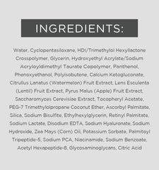 EltaMD Renew Eye Gel on bathroom counter next to makeup showing seamless layering benefit
