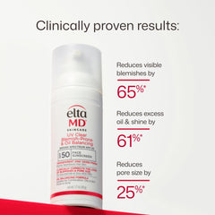 EltaMD sunscreen hand swatches showing blendability and no white cast