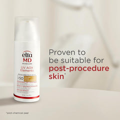EltaMD lotion texture close-up showing hydrating, creamy finish
