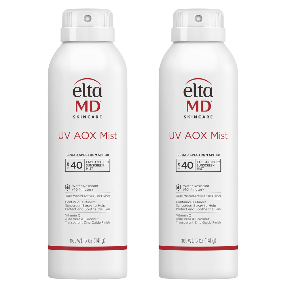 EltaMD bottle front view showing SPF 40 protection and clear benefits