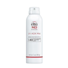 EltaMD spray bottle front packaging showing SPF 40 for travel convenience