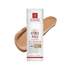 EltaMD front packaging showing SPF 40 and tinted sunscreen benefits