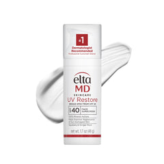 EltaMD UV Restore front tube showing packaging and SPF 40 protection benefits