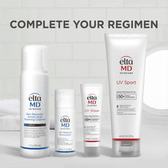 EltaMD used under sports helmet showing non-greasy comfort advantage
