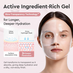 Elvira mask applied on model overnight showing comfortable, hug-fit hydration