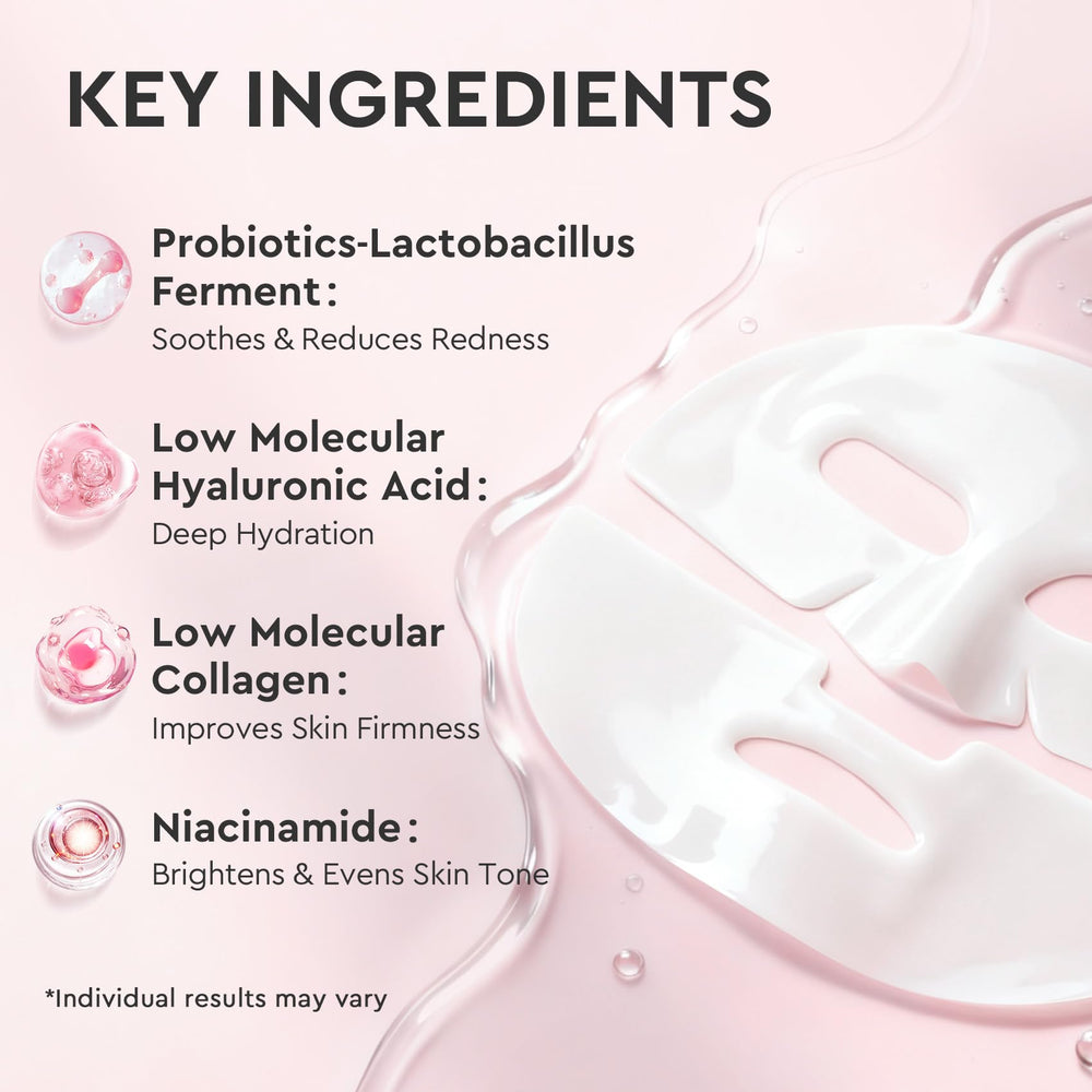 Elvira mask turning transparent to show absorption and visible hydration progress