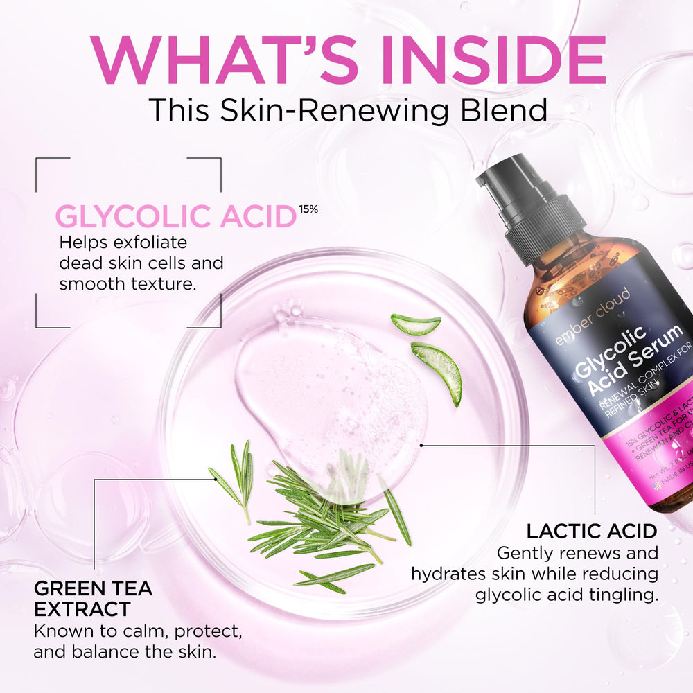 Ember Cloud bottle beside key ingredients showing formulation transparency benefit