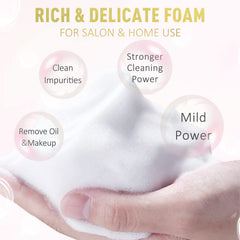 EMEDA soft-head brush detail for precise lash cleaning
