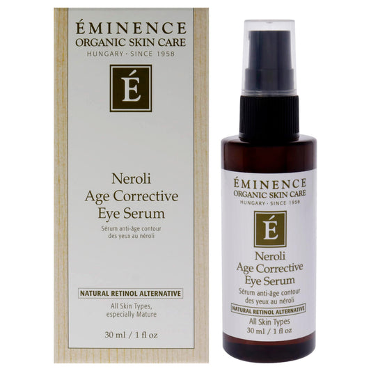 Eminence front packaging view showing serum bottle and label for easy identification and benefit