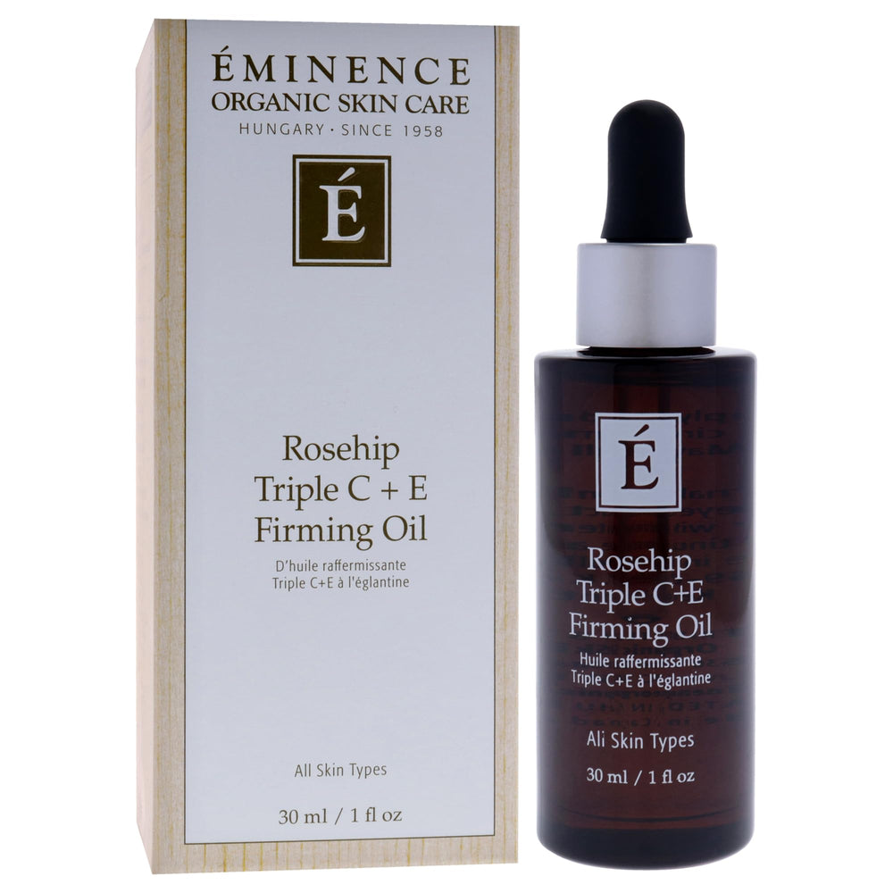 Eminence oil texture close-up highlighting lightweight absorbent finish and glow