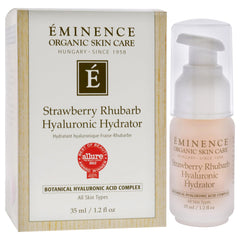 Eminence cream being applied to back of hand demonstrating lightweight hydration