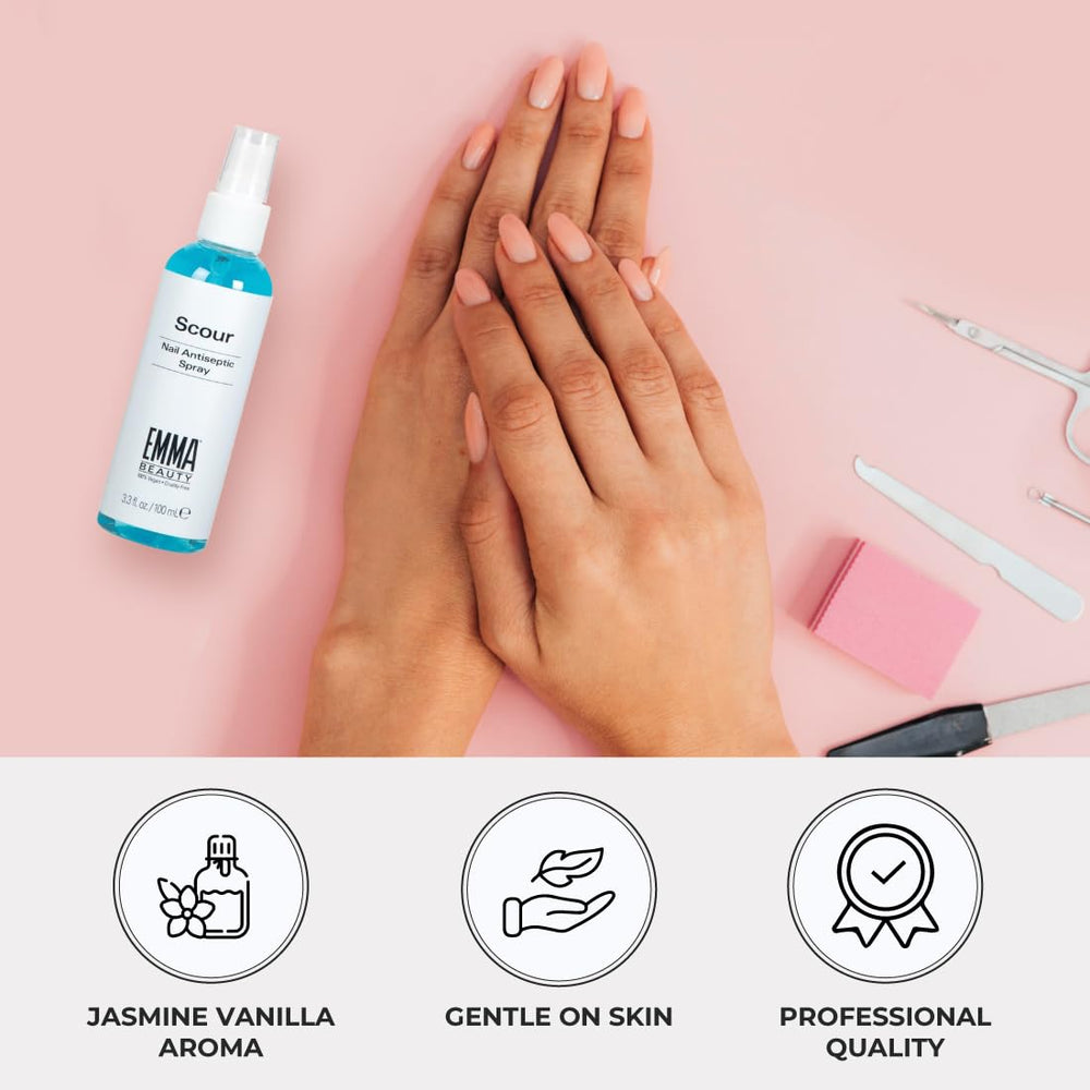 EMMA Beauty cleaning a gel brush to remove residue and extend brush life