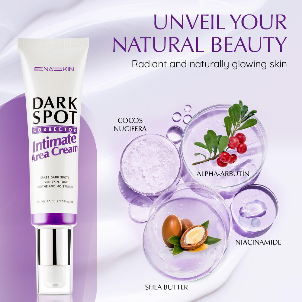 EnaSkin applied to underarm reducing dark spot visibility