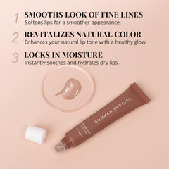 Enfuntins open vanilla pot with glossy finish for soft hydrated lips