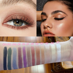 Enfuntins swatch of Orchid Shimmer on skin, vibrant buildable color