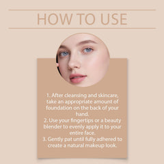 ensthee application with sponge showing even coverage and quick finish benefit