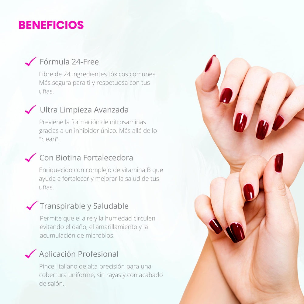 Entity Clean being applied on nails demonstrating streak-free coverage