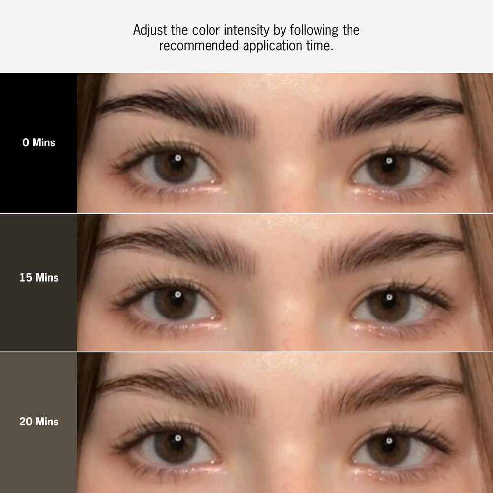 ENTROPY MAKE UP before and after single brow demonstrating natural enhancement