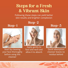 Envy Vitamin C and Tea Tree ingredients visual underscoring antioxidant and calming benefits