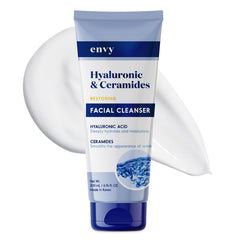 Envy front packaging showing cleanser bottle and brand clarity