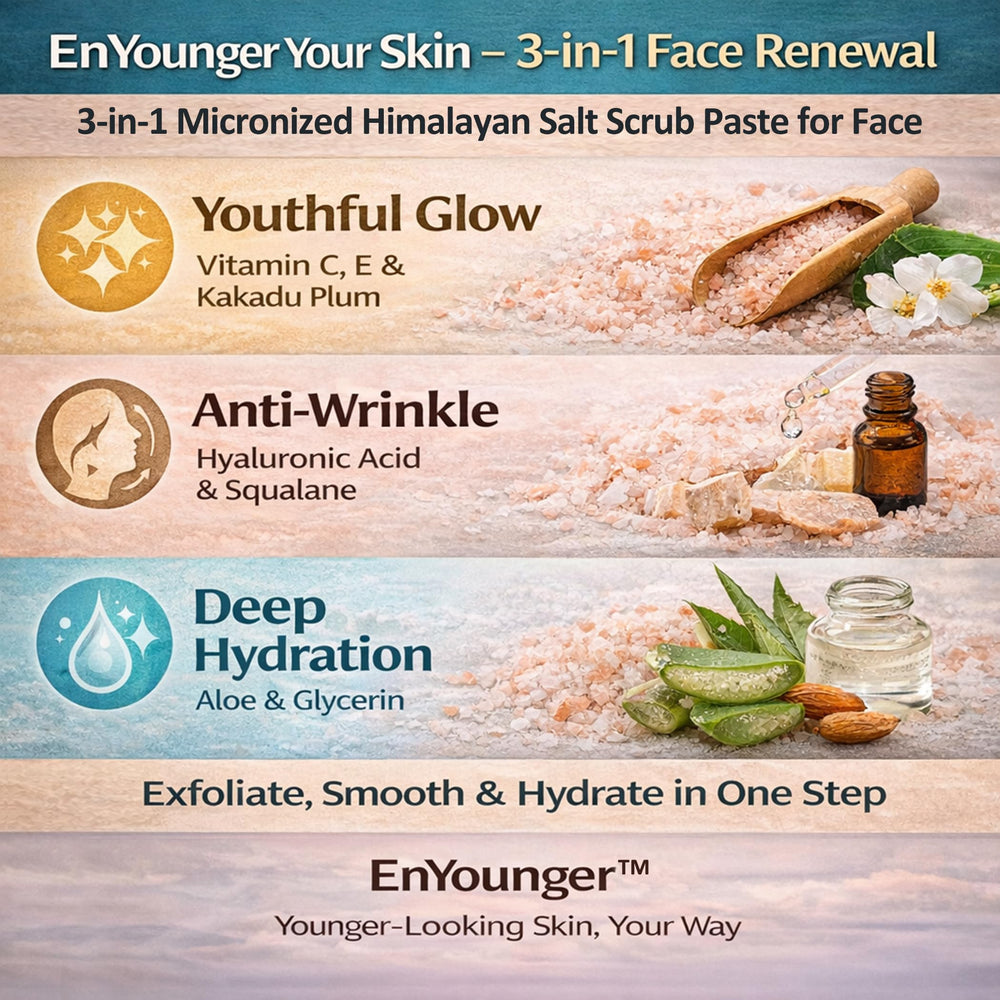EnYounger finger scooping paste illustrating easy application and reduced friction