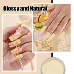 hand dipping nail into eodci powder demonstrating simple lamp-free application and quick drying