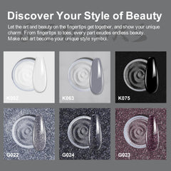 eodci color swatch array displaying six shades for versatile manicure styles