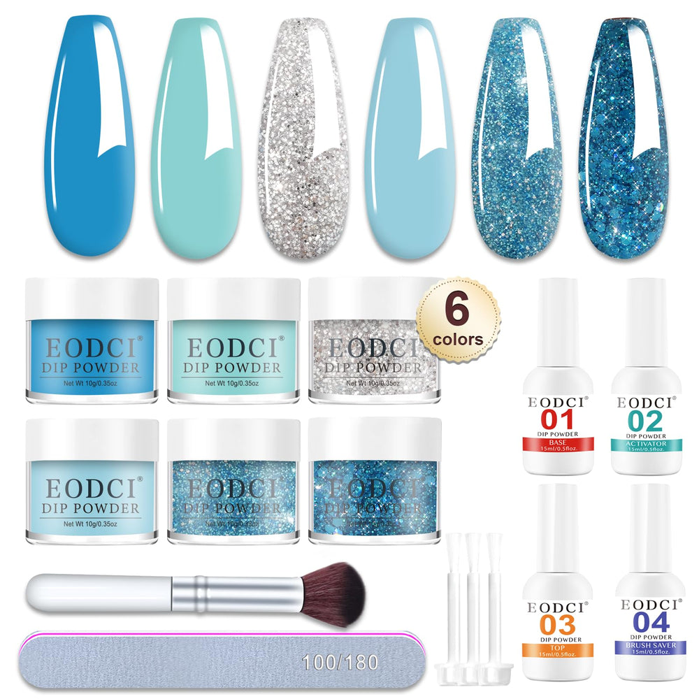 eodci front packaging showing glitter blue snow set and gift-ready appeal